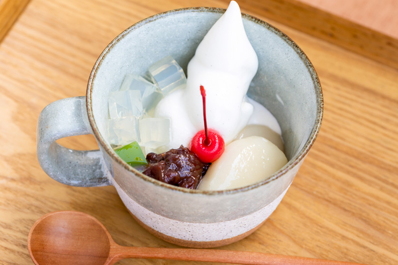 美濃抹茶白玉クリーム